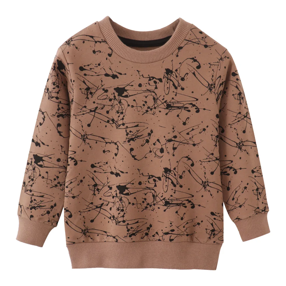 

European and American Style Autumn and Winter Children's Long Sleeved Cotton Terry Sweater for 2-7T Preschooler