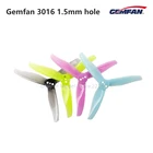 GEMFAN 3016 3 дюймов с 3-мя лезвиями 1,5 мм отверстие PC Пропеллер для радиоуправляемого дрона квадрокоптера мультикоптера Сделай Сам Радиоуправляемый квадрокоптер запасные Запчасти