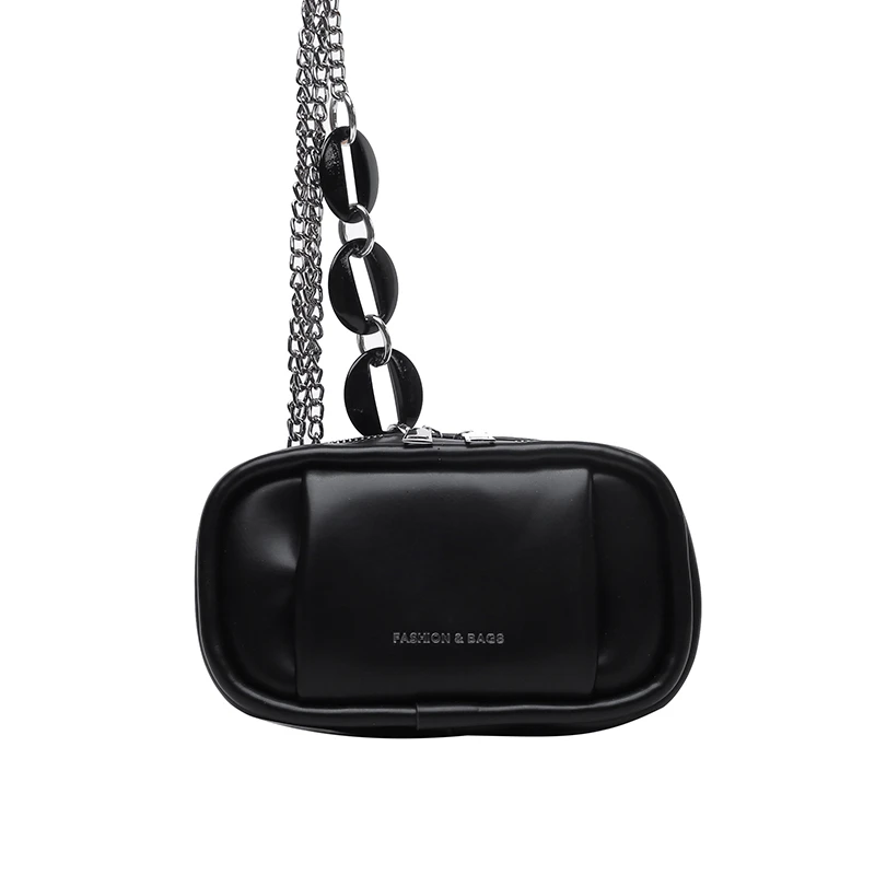 

Fashion Chain Crossbody Bag 2021 Summer New High-quality PU Leather Women's Designer Handbag Solid Color Small Shoulder Bag