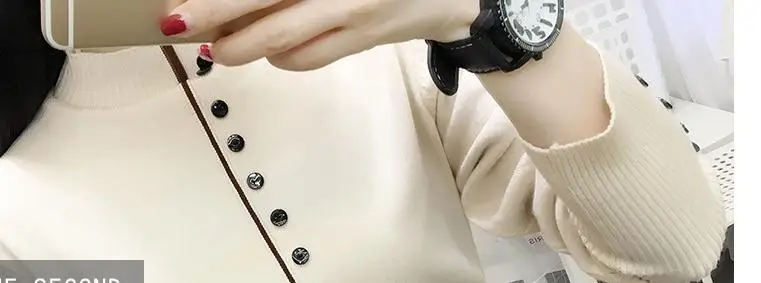 

2020 Women's in autumn winter with New style fashion Long sleeve Set head High collar Sweater coat