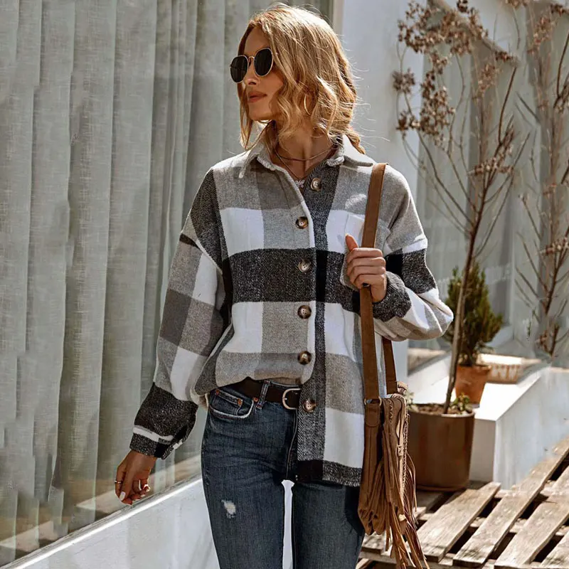 

Осенняя утепленная длинная клетчатая куртка, Женская клетчатая куртка, зимнее пальто, женская блестящая куртка, женская повседневная куртк...