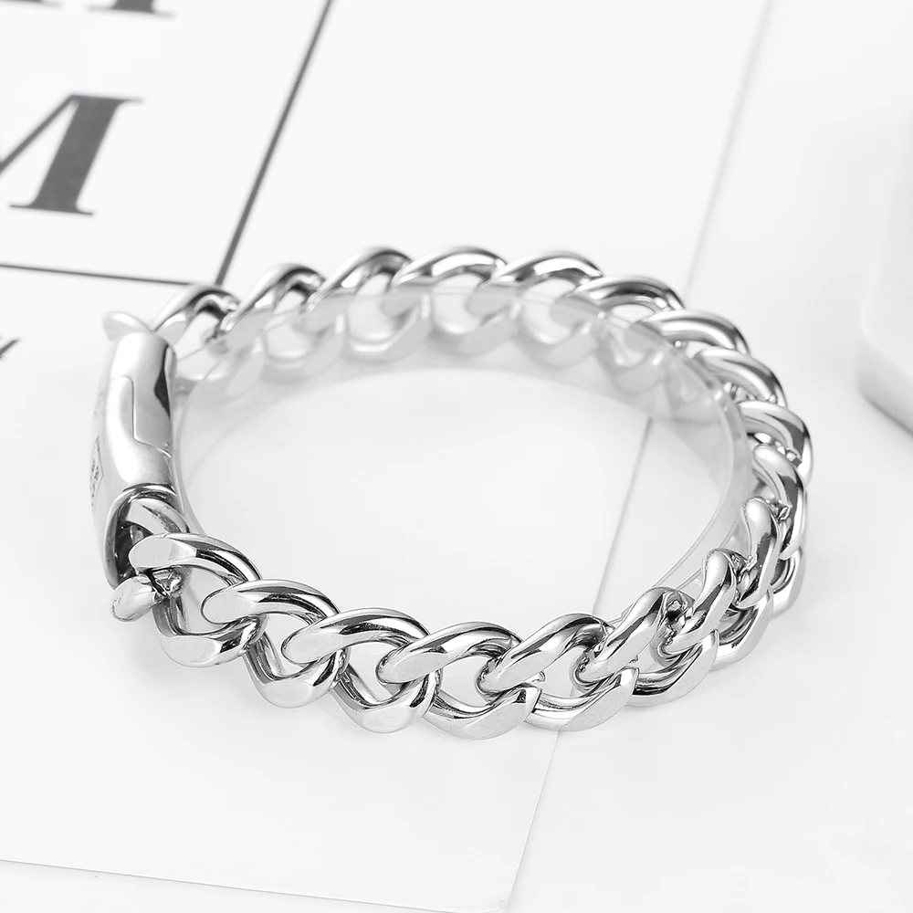 Мужские модные ювелирные изделия браслет Будды кубинские звенья и цепи из