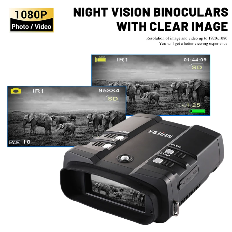 

3.6-10.8X31 Night Vision Binoculars 1640ft Viewing Range Superior 5W Infrared Night Camecorder Goggles for Hunting Surveillance
