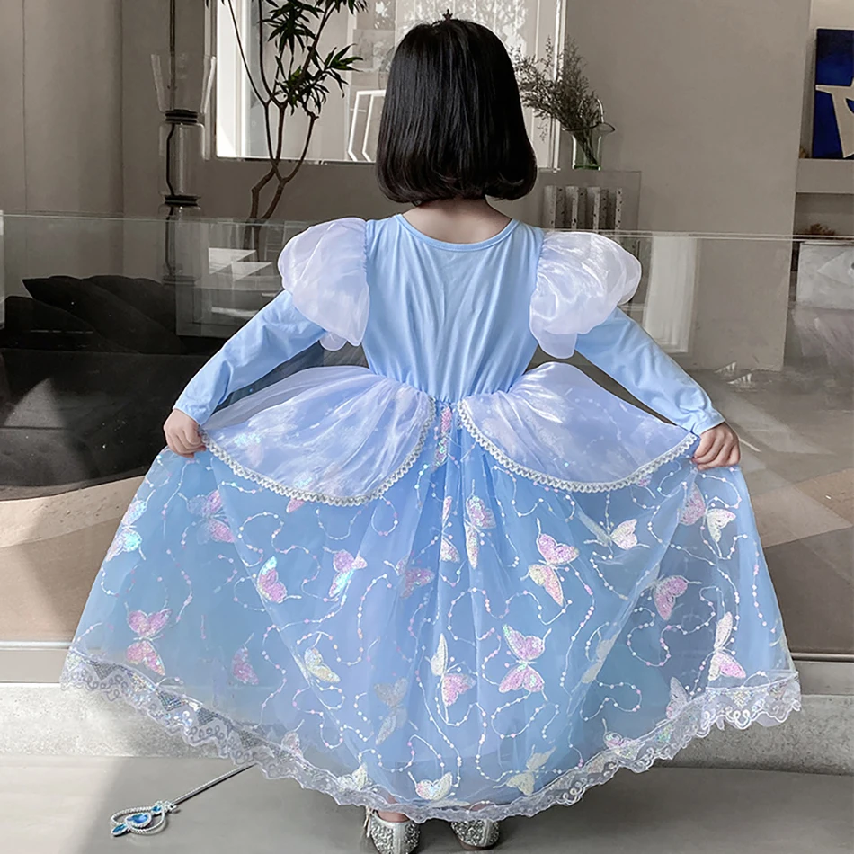 Платье принцессы Золушки косплей-костюм для вечеринки на Хэллоуин необычная
