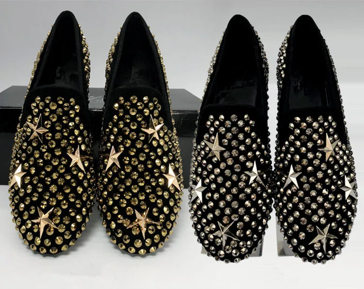 Стразы повседневная обувь на плоской подошве женская с кристаллами Zapatos De Mujer