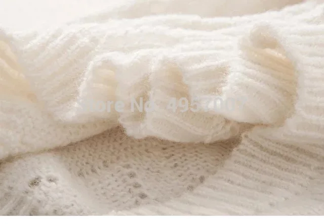 Свитер из мохера с длинным рукавом весна 2019 Женский вязаный пуловер свитер |