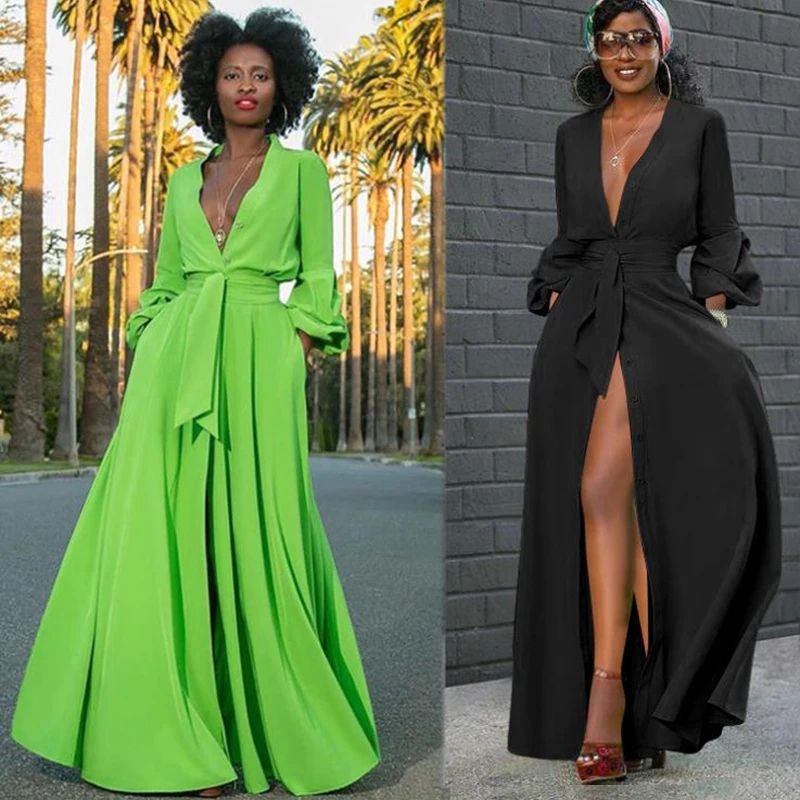 BKLD осеннее винтажное однобортное с рукавом фонариком сексуальное глубоким v