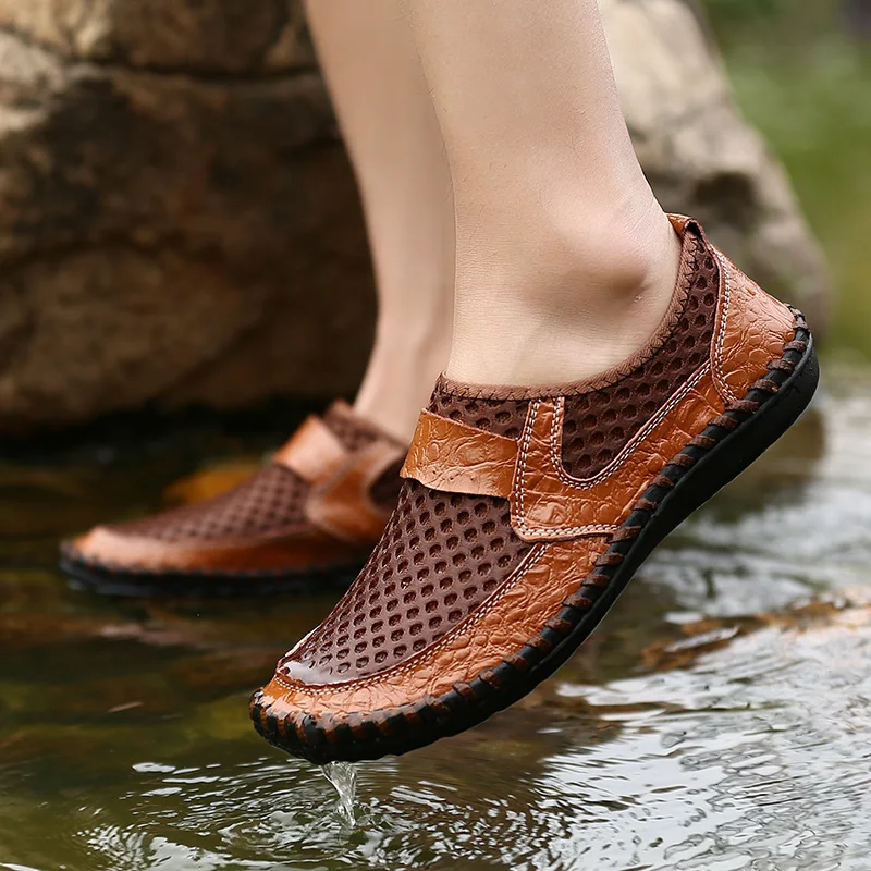 Upupper/2020 Летняя мужская обувь Повседневные Дышащие сетчатые уличные кроссовки