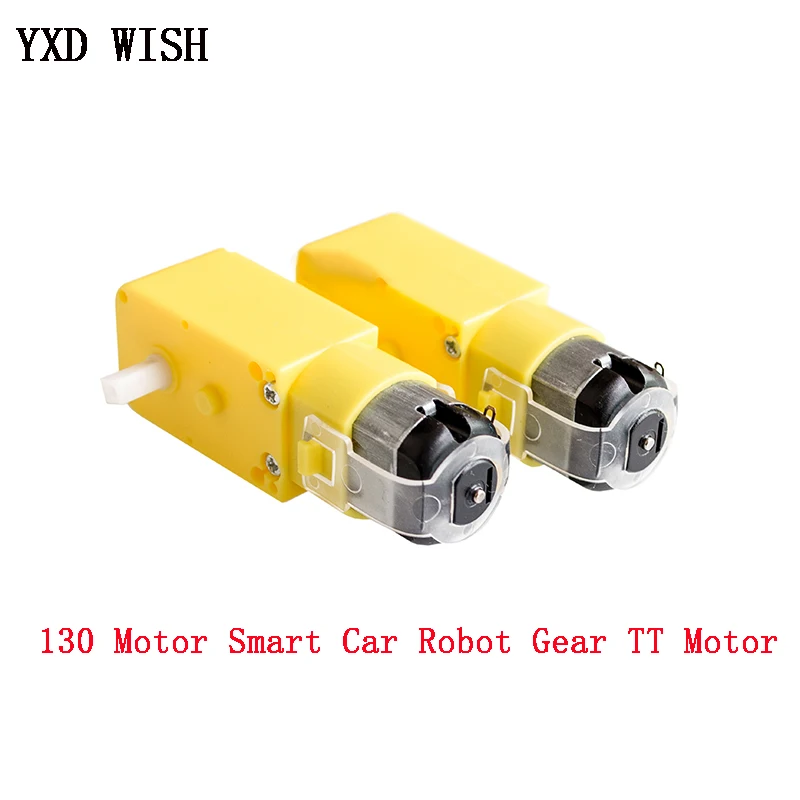 

410pcs TT Motor 130motor Smart Car Robot Gear Motor DC 3V-6V Gear Motor Intelligent Car Chassis Drive Car TT Motor For Arduino