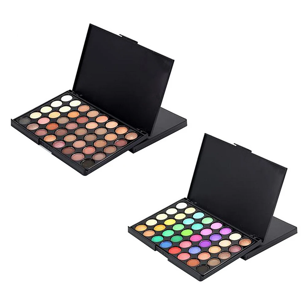 40 цветов матовые мерцающие тени для век палитра макияжа теплые долговечные