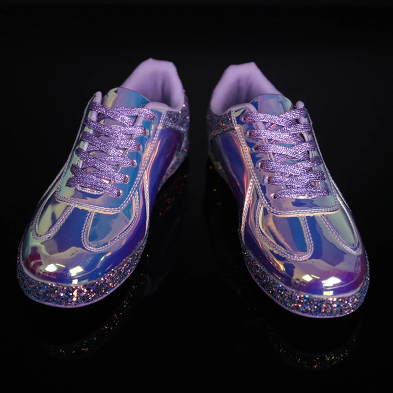 Женские блестящие туфли FLARUT для скейтборда женские удобные кроссовки на
