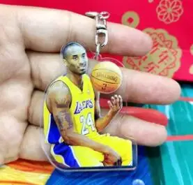 20 шт./лот 3D Коби Карри Джеймс Оуэн Дюрант баскетбольная звезда Брайант брелок
