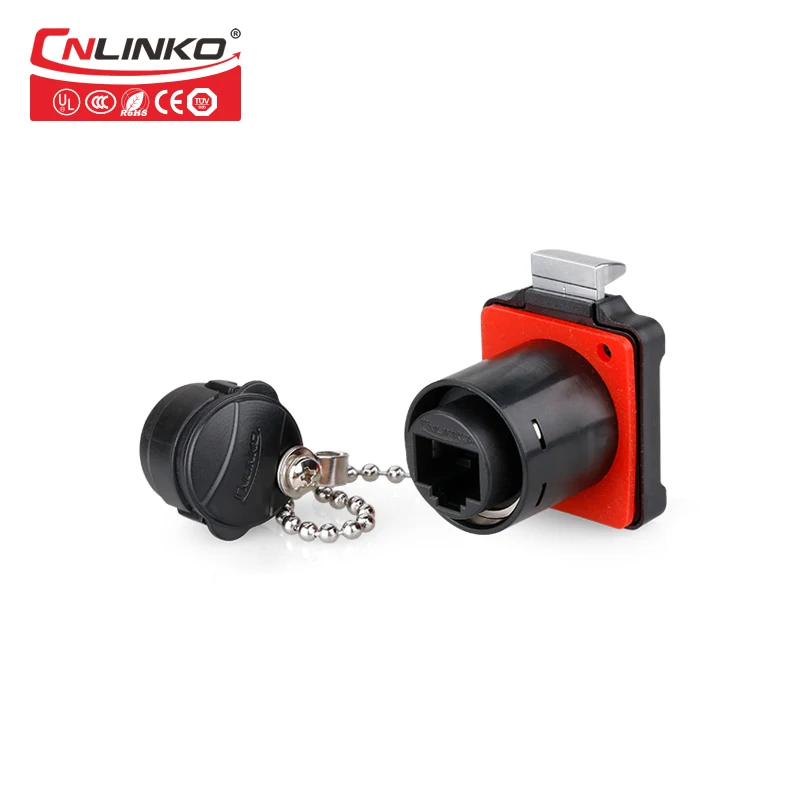 Новинка светодиодный Разъем M24 IP65 RJ45 водонепроницаемый разъем rj45 штекер и