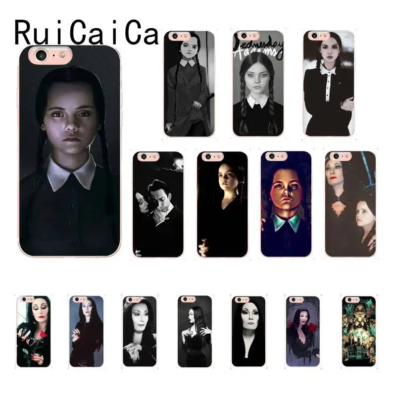 RuiCaiCa детская семья Аддамс сделай сам окрашенный милый чехол для телефона iPhone 8 7 6
