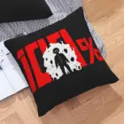 Мягкая подушка с персонализированным рисунком из плюша и льна