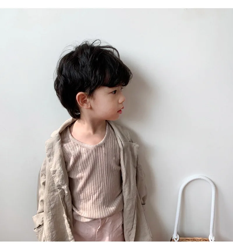 2019 тонкое Свободное длинное пальто для мальчиков и девочек детская блузка из