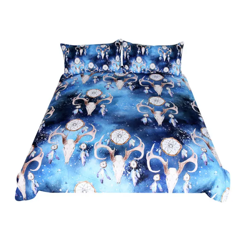Бесплатная доставка Комплект постельного белья из 2 предметов: голубой звездный
