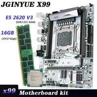 jginyue x99 motherboard set kit with xeon e5 2620 v3 processor and 11616gb server ddr3 memory ram nvme sata m 2 dual channel