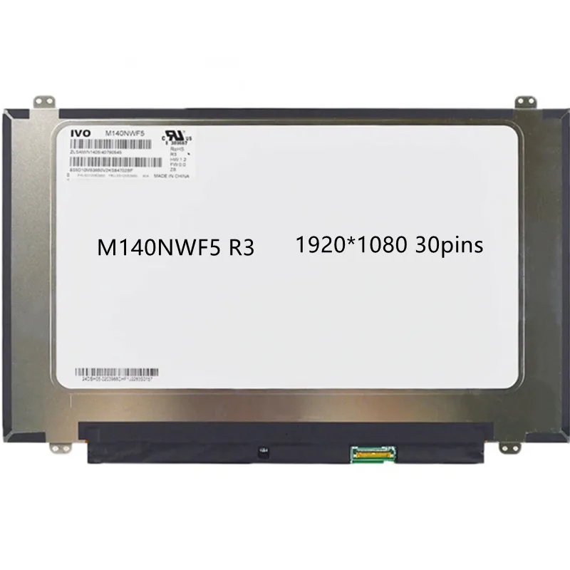

14,0 дюймовый ЖК-экран для ноутбука M140NWF5 R3 FHD 1920X1080 eDP 30pins IPS матовая матрица, замена панели дисплея
