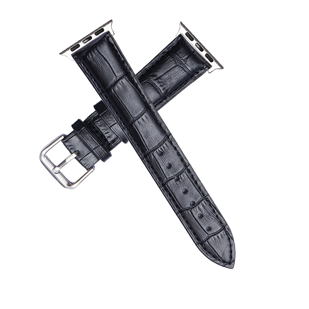 

Fashon Leather Watchband Loop Strap for iWatch Series 6 5 4 3 2 1 Leather Watch Strap 38mm 42mm 40mm 44mm