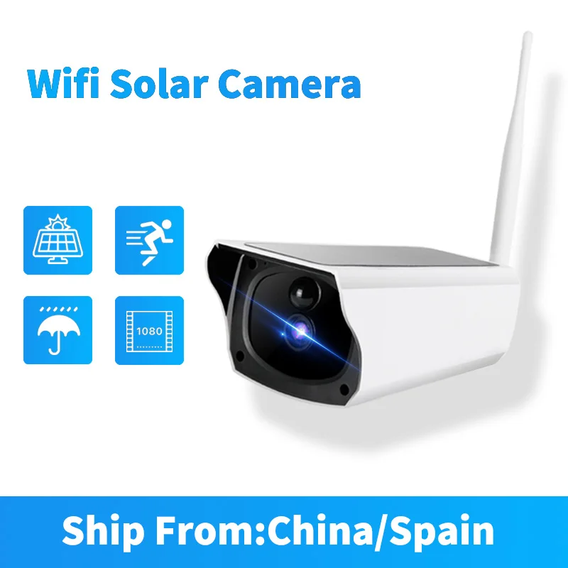 

IP-Камера уличная с Wi-Fi, FHD, 1080P, на солнечной батарее