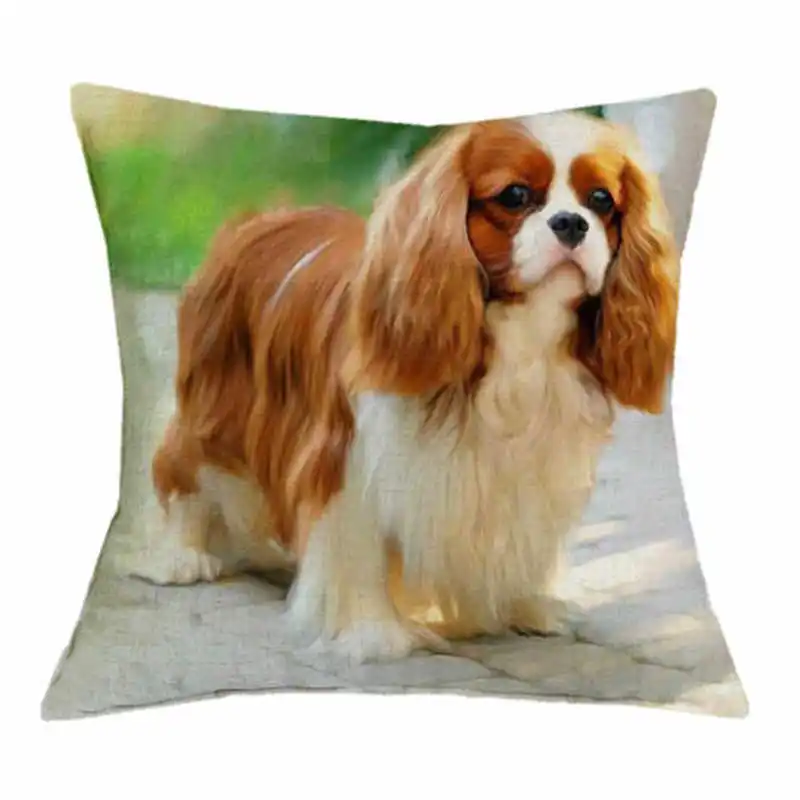 Симпатичная собака Спаниель животное брошь наволочка автомобиль домашний диван