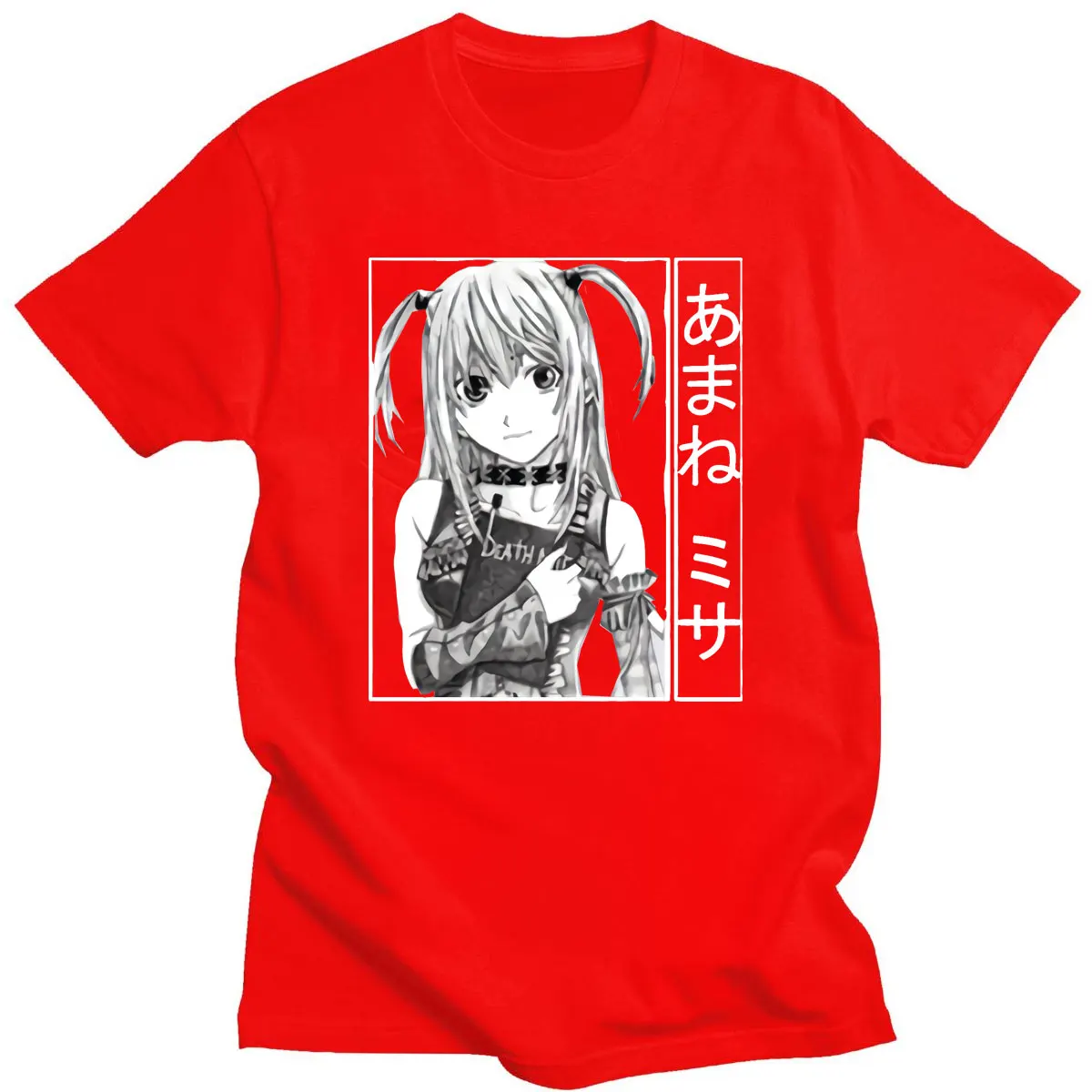

2021 Harajuku Death Note Tshirt Kira L Lawliet Eyes Anime Print White Summer Cotton Short Sleeve T-shirt Japan Style Streetwear