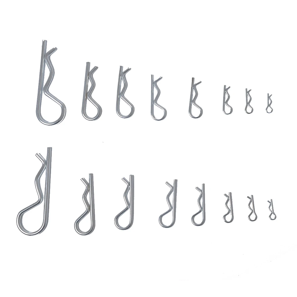 

125Pcs R Cotter Pins Tractor Pin Clips With Plastic Box Assortment Kit