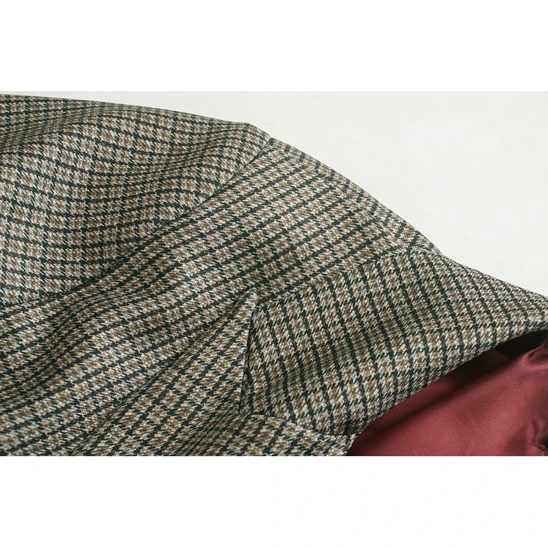 za 2019 coats and jackets women formal plaid blazer notched collar female office wear casual feminino coat top | Женская одежда
