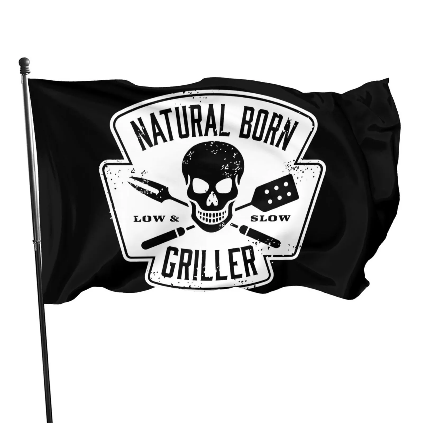 

2021 New 3d Printing Customization Natural Born Griller Flag