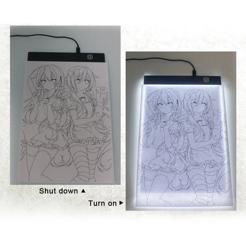 

A4 LED Drawing Tablet Digital Graphics Pad USB LED Light Box Copy Board Electronic Art Graphic Painting Writing Table
