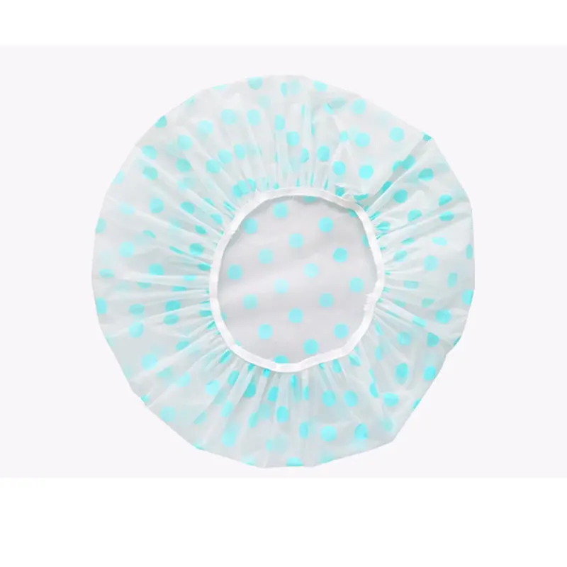 

Portable Waterproof Shower Cap Colorful Thicken Elastic Bath Hat Bathing Cap for Women Hair Salon Elastic Shower Cap