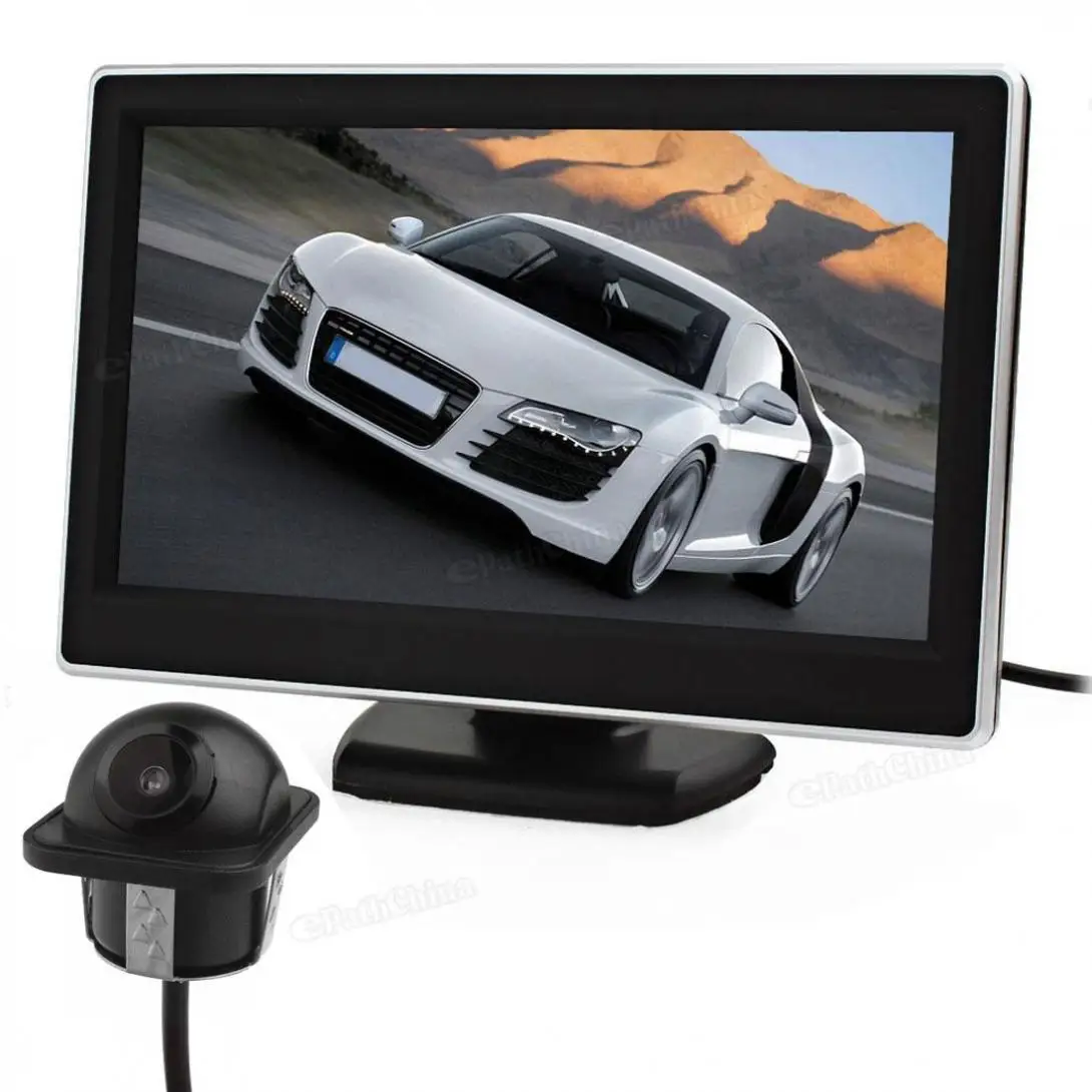 Цифровой автомобильный монитор заднего вида парковочный 5 дюймовый TFT LCD