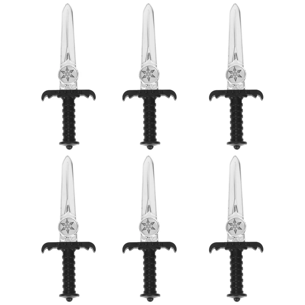

6Pcs Dagger Toys Children Stage Performance Knives Role Play Props