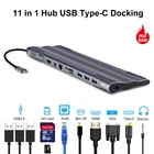 Док-станция 11 в 1, USB 3,0, Type-C, VGA, HDMI, SDTF