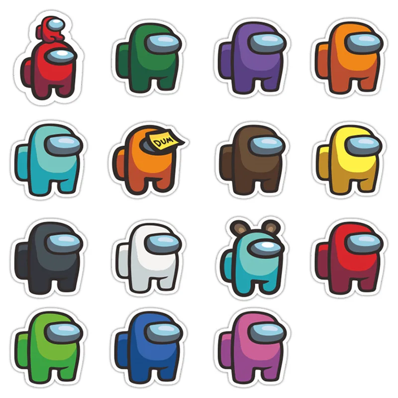 

Among Us Originales Tattoo Sticker Random 1Set Action Figure AmongUs Cartoon Waterproof Sticker Kids Christmas Birthday Gift