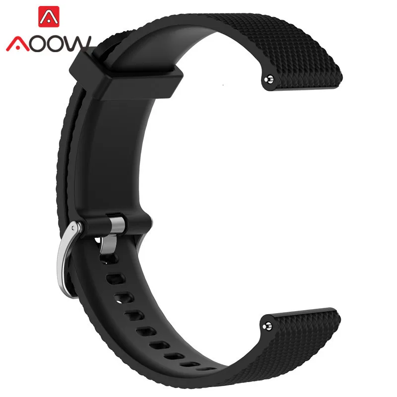 20 мм 22 мм силиконовый ремешок для часов samsung Galaxy Watch Garmin Amazfit сменный Браслет ремешок для часов gear Sport S2 S3