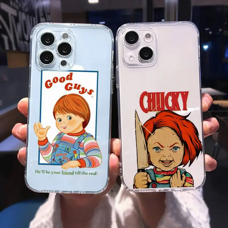 

Chucky Phone Case For iphone 13 12 11 8 7 plus mini x xs xr pro max Transparent soft