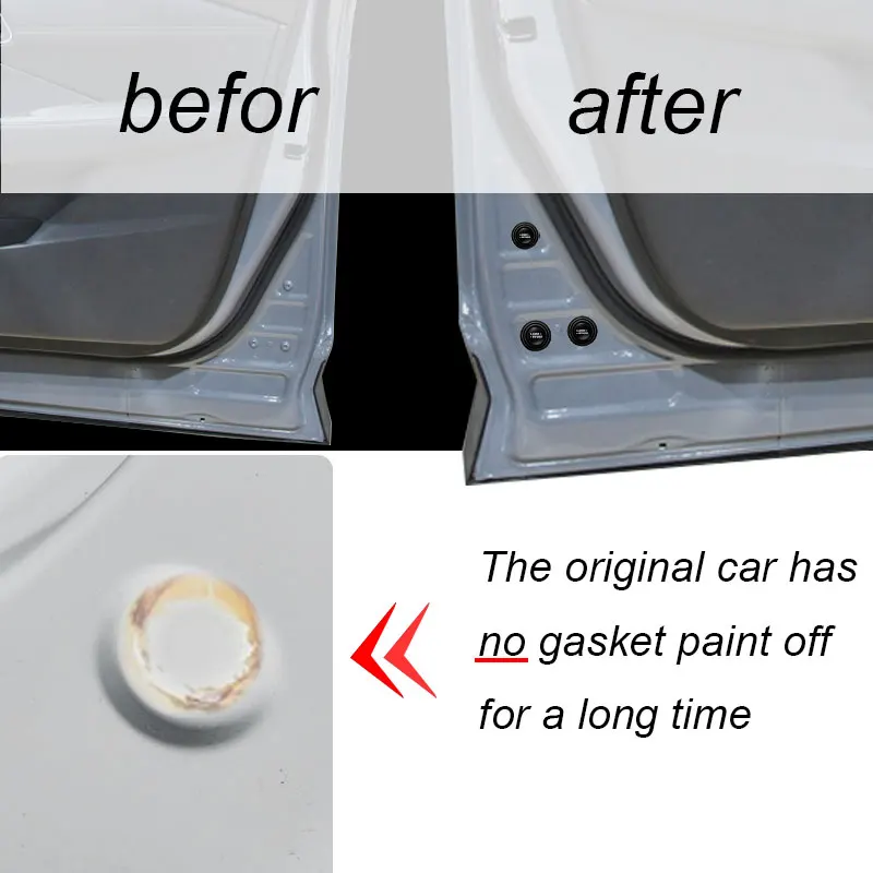1/2/4pcs Car Door Shock Absorbing Gasket Sound Insulation Pad Shockproof Cushion For Land Rover Freelander 2 DISCOVERY 4 Evoque |