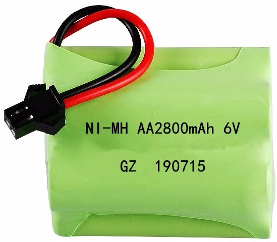 

(T Model ) 6v 2800mah NiMH Battery For Rc toys Cars Tanks Trucks Robots Boats Guns 6v Rechargeable Battery AA Battery Pack 10Pcs