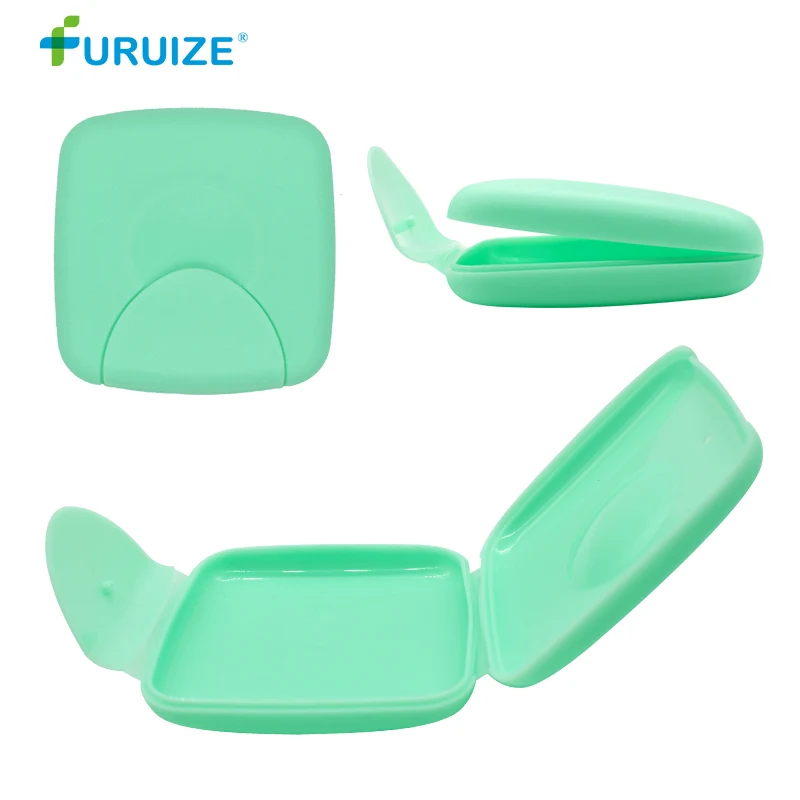 1pcs green Портативная коробка для тампонов, гигиеническая салфетка, тампоны для хранения, коробка для тампонов, переносные вагины для путешествий - Цвет: 1pcs green