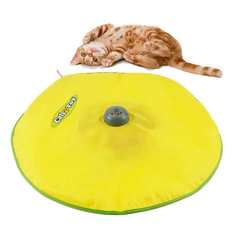 4 speeds smart cat toys electric undercover mouse tail fabric moving feather interactive toy for cat kitty automatic pet toy free global shipping