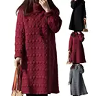 Лидер продаж 2021, водолазка, яркая осенне-зимняя одежда для беременных, плотная одежда для беременных, платье для беременных