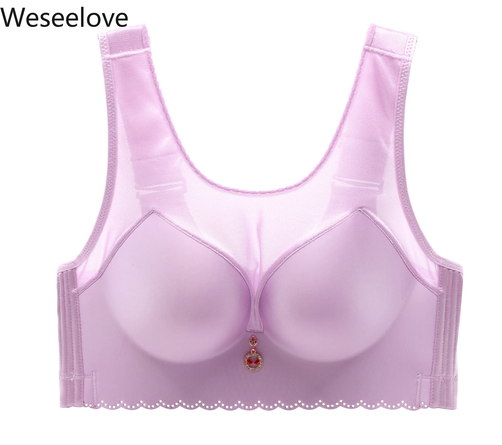 

Push Up Bra Without Underwear 2020 New Summer Plus Size Bras 115DE 120DE Bra Comfortable Bralette Soutien Gorge Femme E109-3