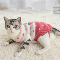 warm dog cat sweater cute winter turtleneck knitted pet cat puppy clothes costume for small dogs cats chihuahua clothing xs xxl