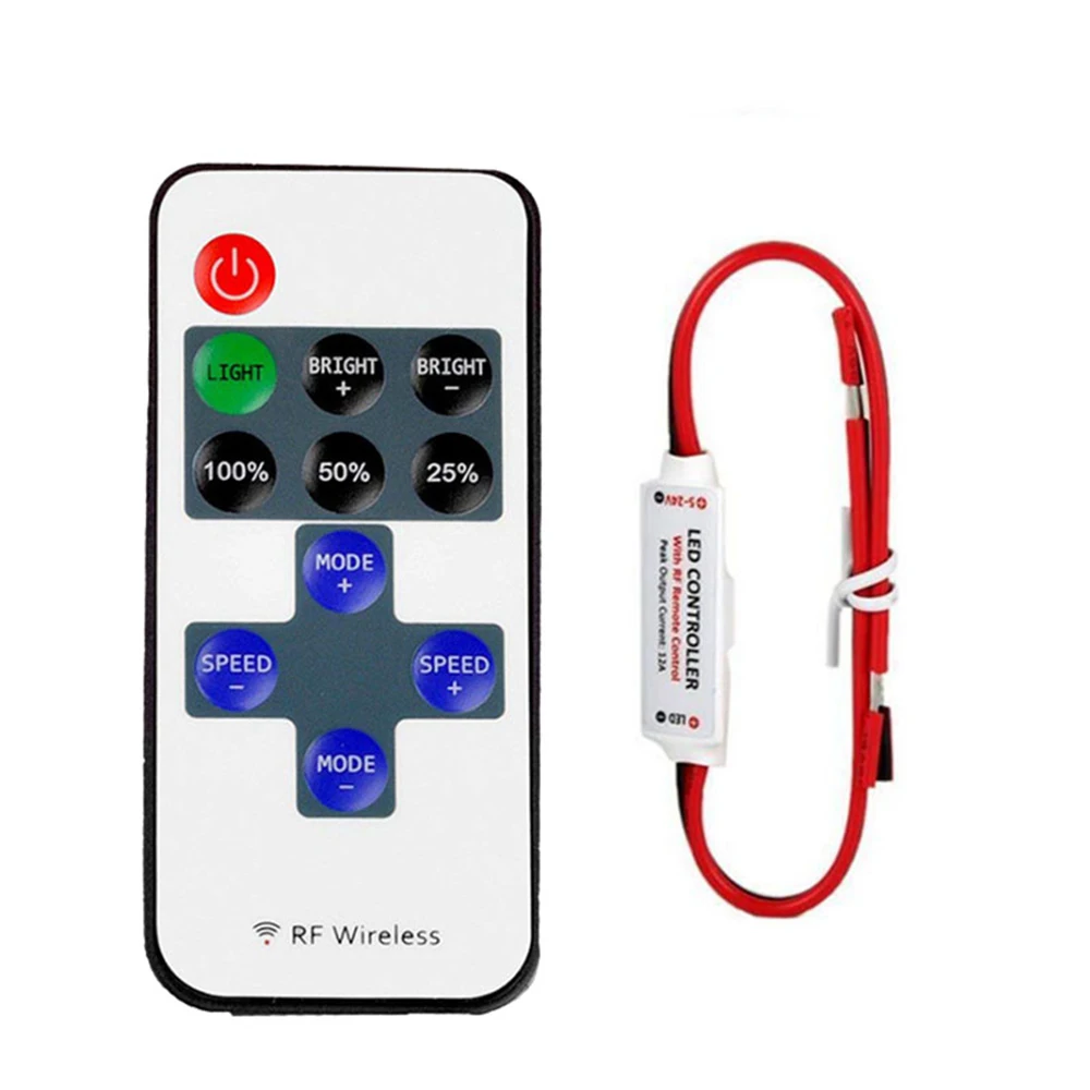 

RGB-контроллер DC5-24V мини 11 клавиш