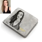 Индивидуальный кошелек для фото для мужчин и женщин, персонализированный кошелек высокого качества из искусственной кожи, бумажники с лазерной гравировкой, мужской короткий кошелек, Роскошный кошелек