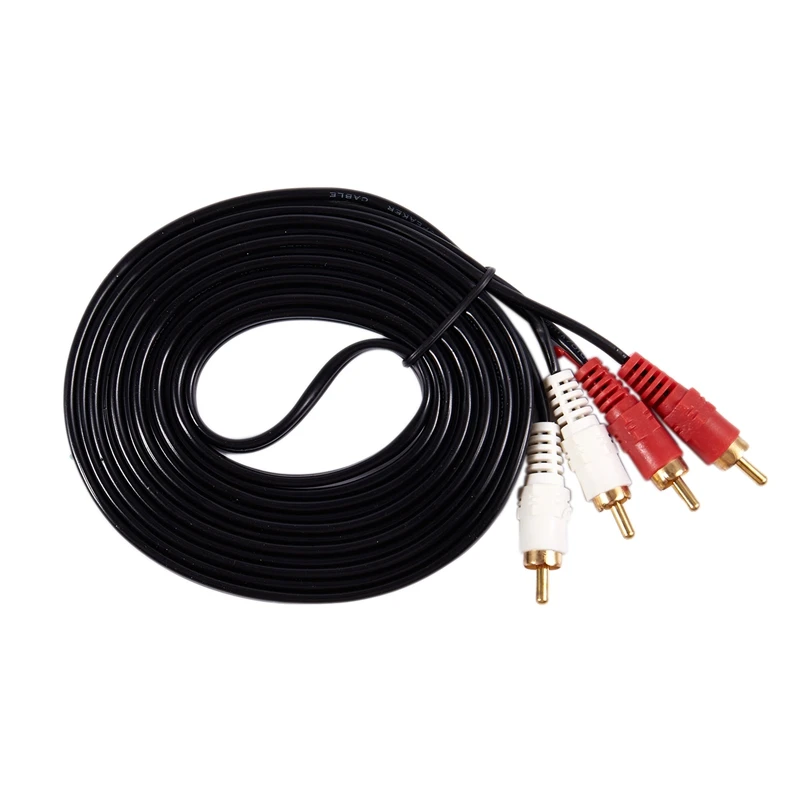3 м/10ft 2 RCA мужчина к Мужской Двойной Стерео AV аудио видео кабель|Кабели HDMI| |