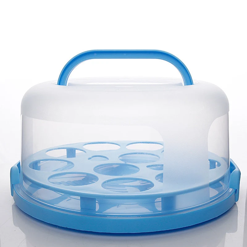 

Cake Carrier Holder Transporter Cover By Large Round Storage Container Stand For Cupcakes And Cakes With Collapsible Handles