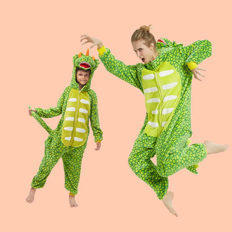 Семейные рождественские пижамы фланелевые комбинезоны с единорогом для детей